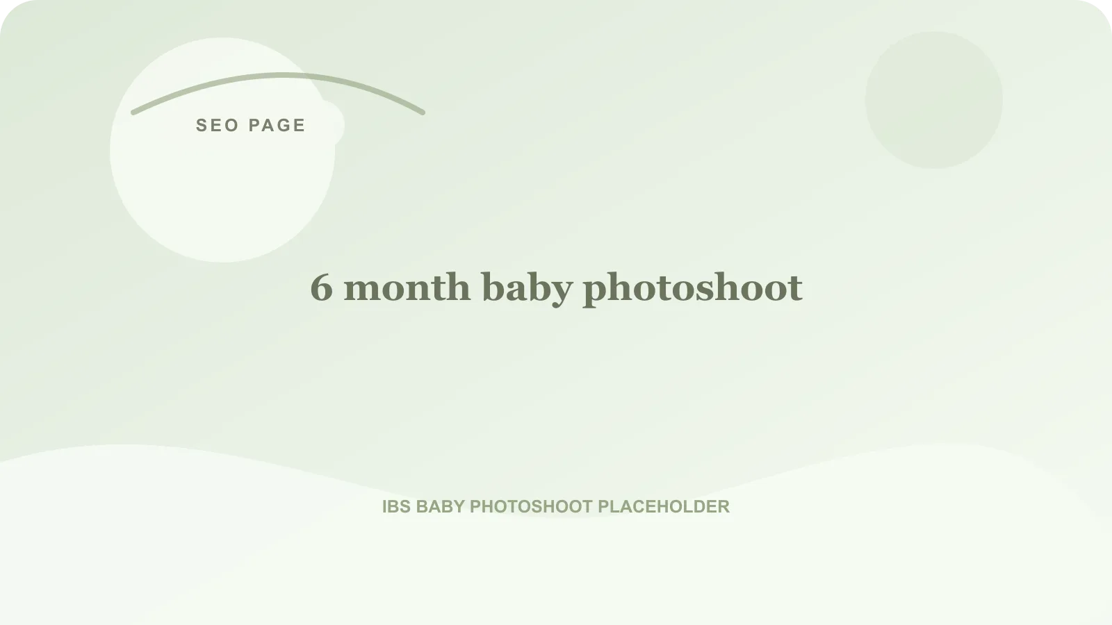 6 month baby milestone photoshoot with sitter setup