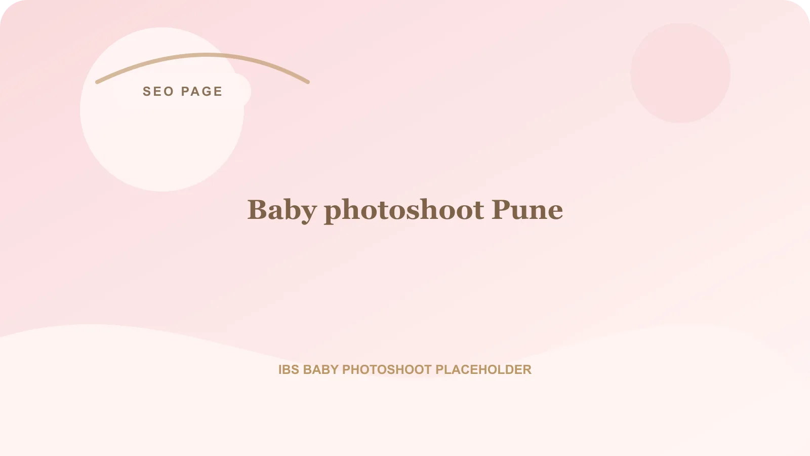 Baby photoshoot Pune premium indoor studio