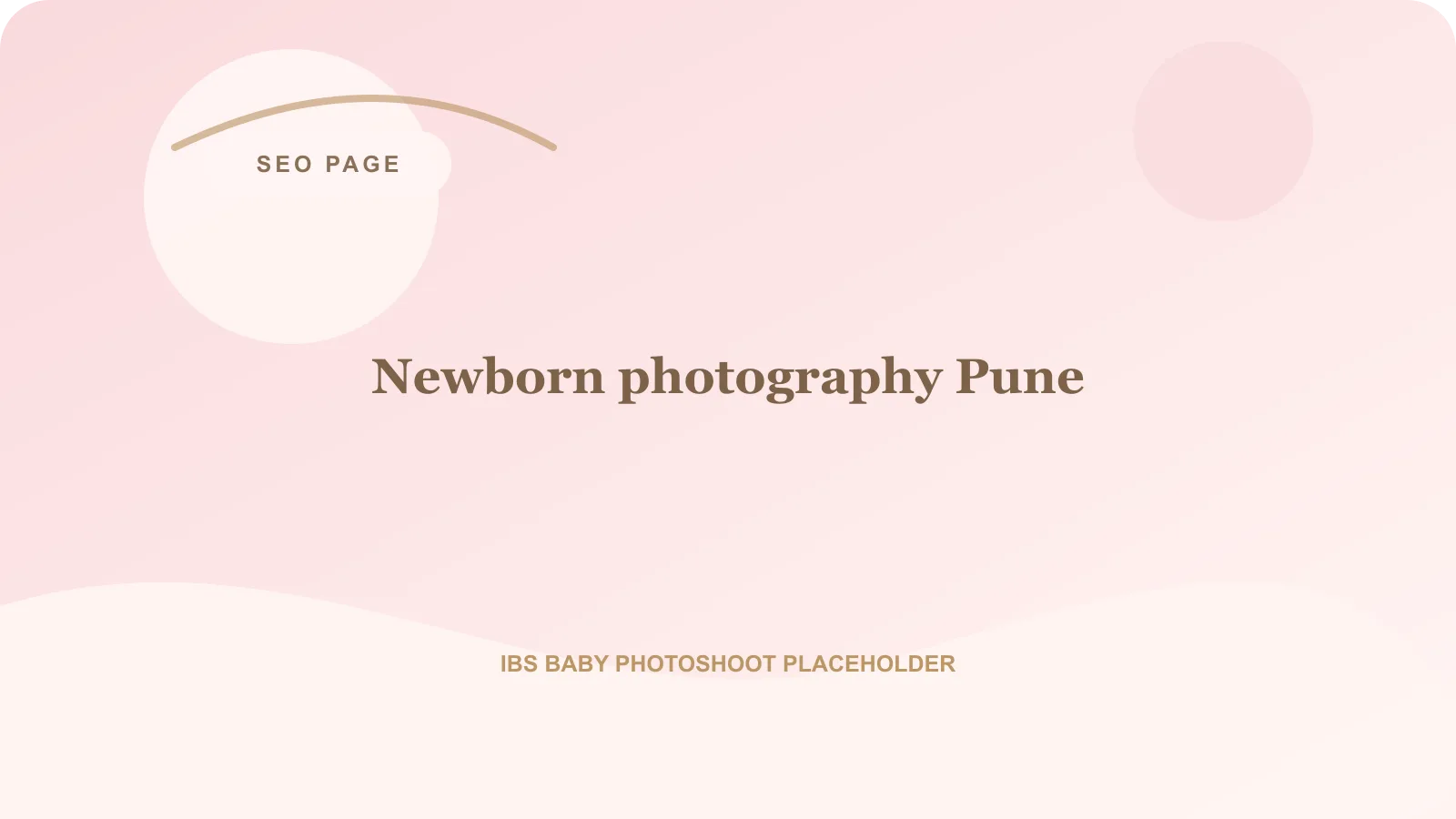 Newborn photography Pune indoor studio portrait