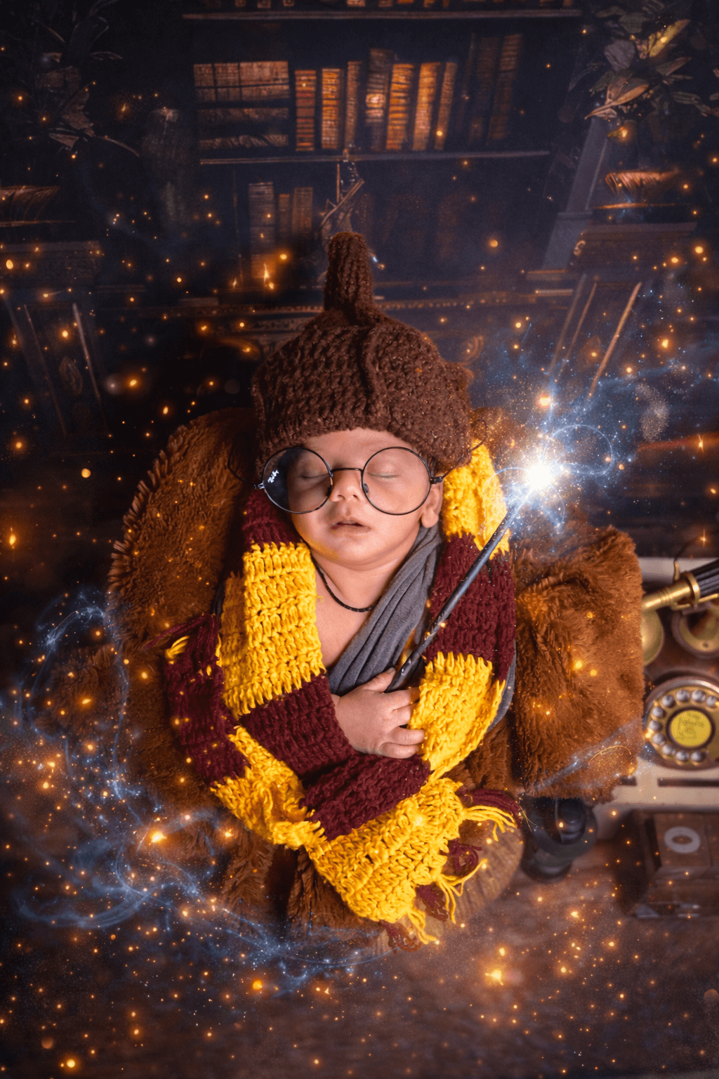 Professional baby photoshoot Pune studio styling example