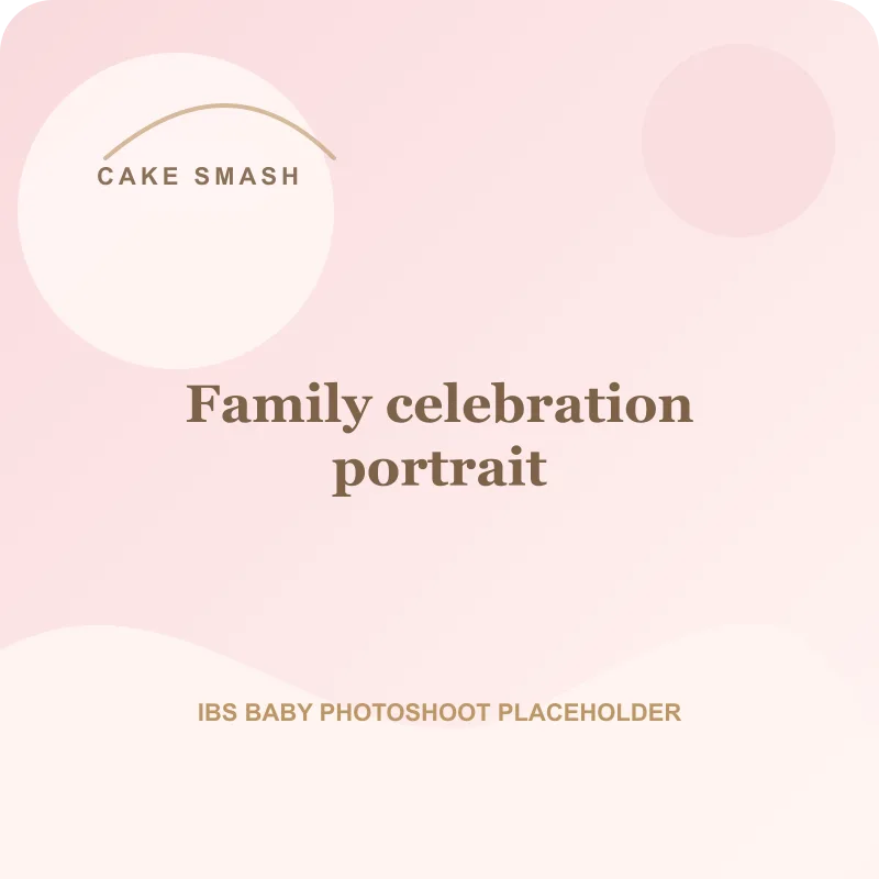 Family celebration portrait for cake smash photoshoot Pune
