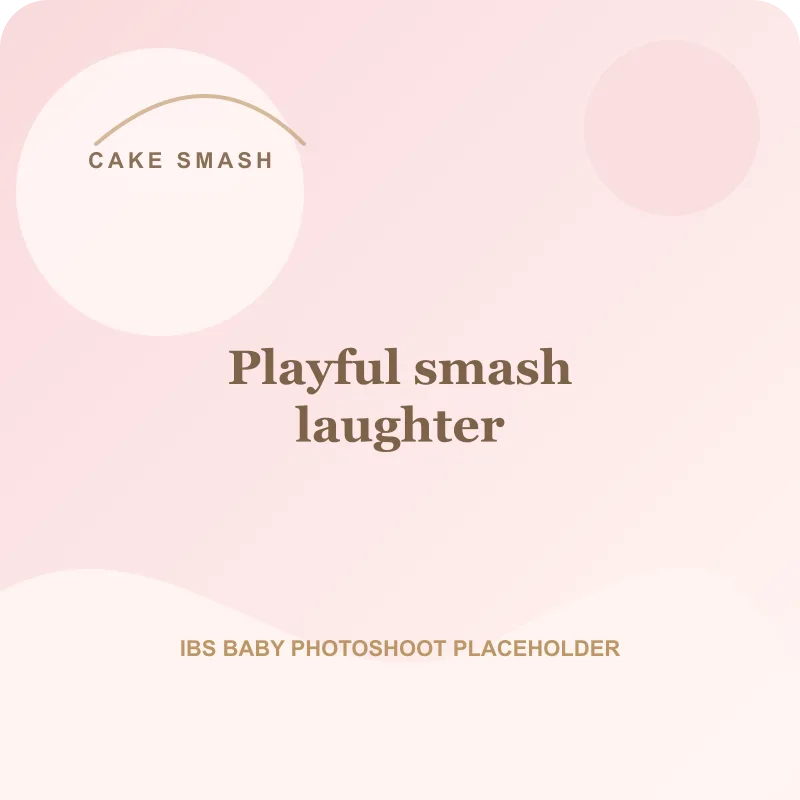 Playful smash laughter for cake smash photoshoot Pune
