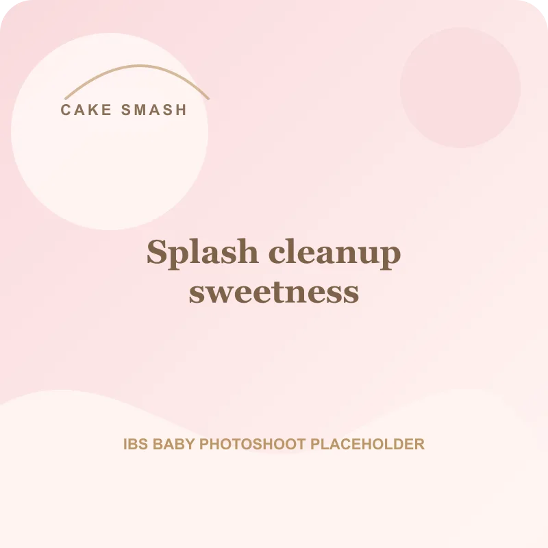 Splash cleanup sweetness for cake smash photoshoot Pune