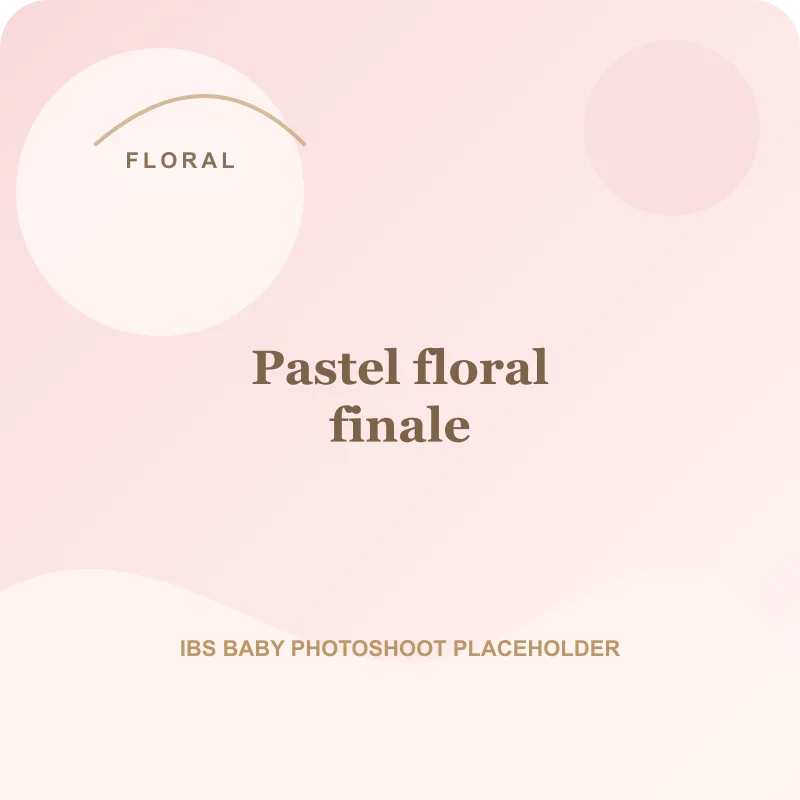 Pastel floral finale for floral baby photoshoot Pune