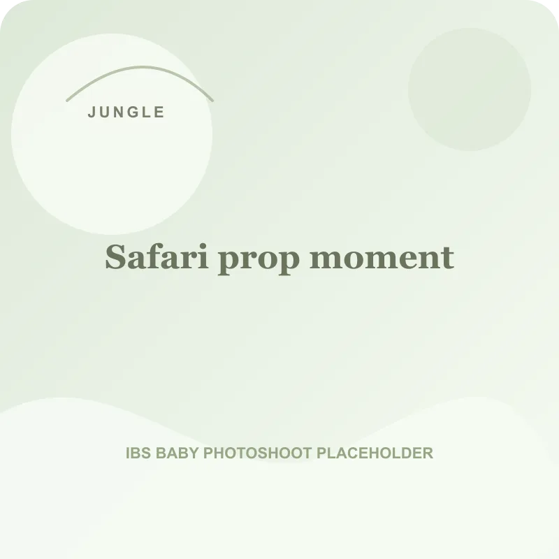Safari prop moment for jungle theme baby photoshoot Pune
