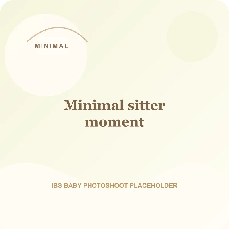 Minimal sitter moment for minimal baby photoshoot Pune