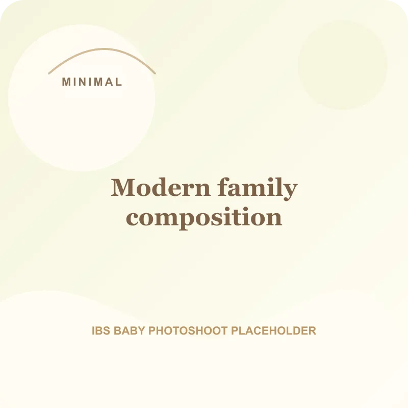 Modern family composition for minimal baby photoshoot Pune