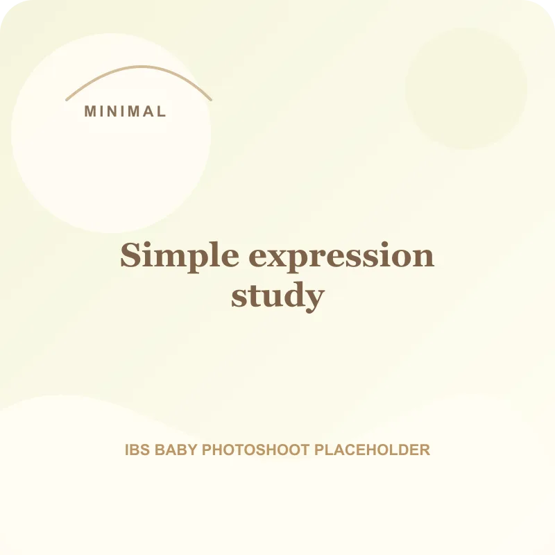 Simple expression study for minimal baby photoshoot Pune
