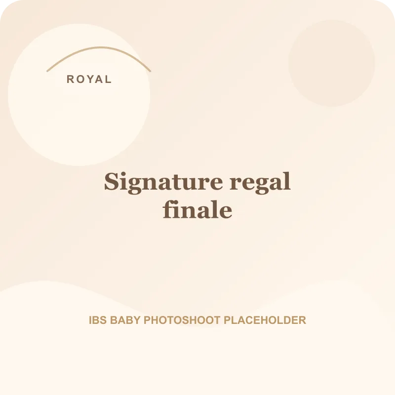 Signature regal finale for royal theme baby photoshoot Pune