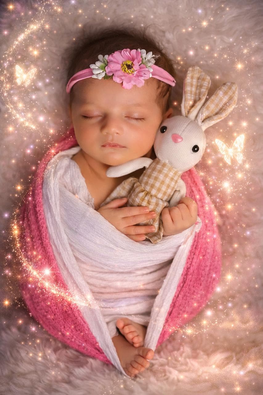 Baby milestone photography with clean studio lighting at IBS Baby Photoshoot studio in Karvenagar, Pune
