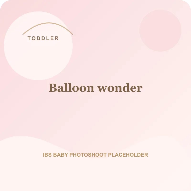 Toddler photoshoot Pune soft balloon setup