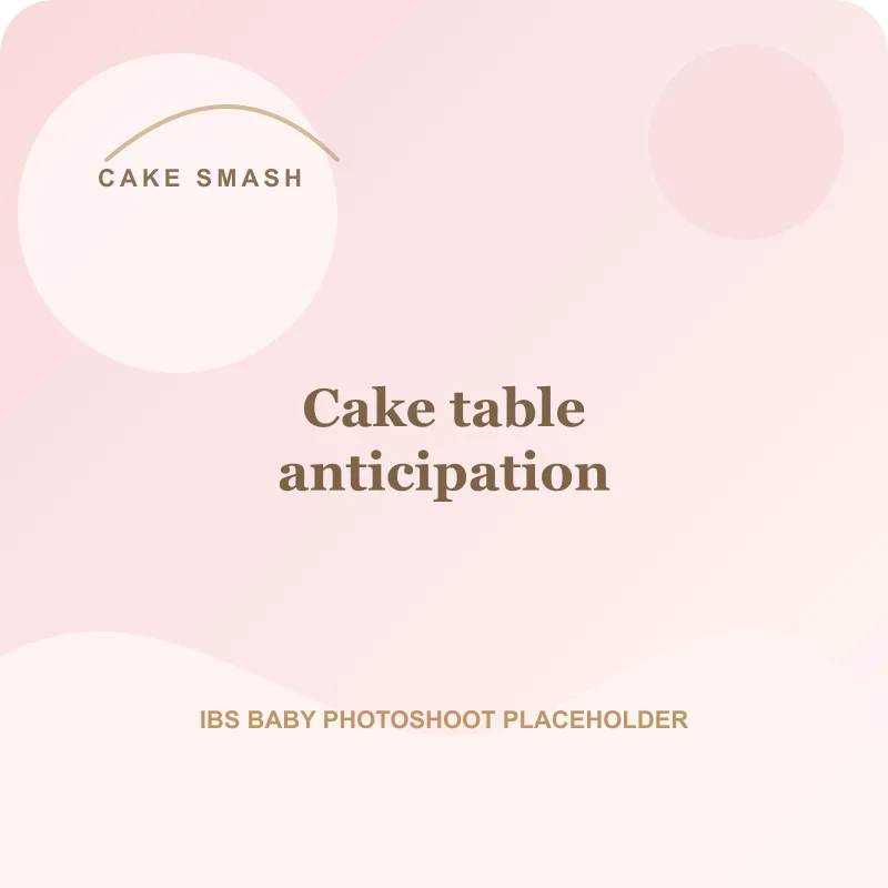 Cake table anticipation for cake smash photoshoot Pune