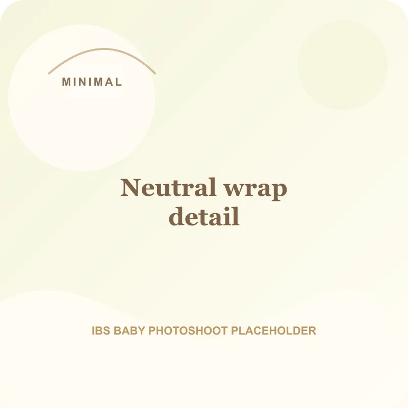 Neutral wrap detail for minimal baby photoshoot Pune